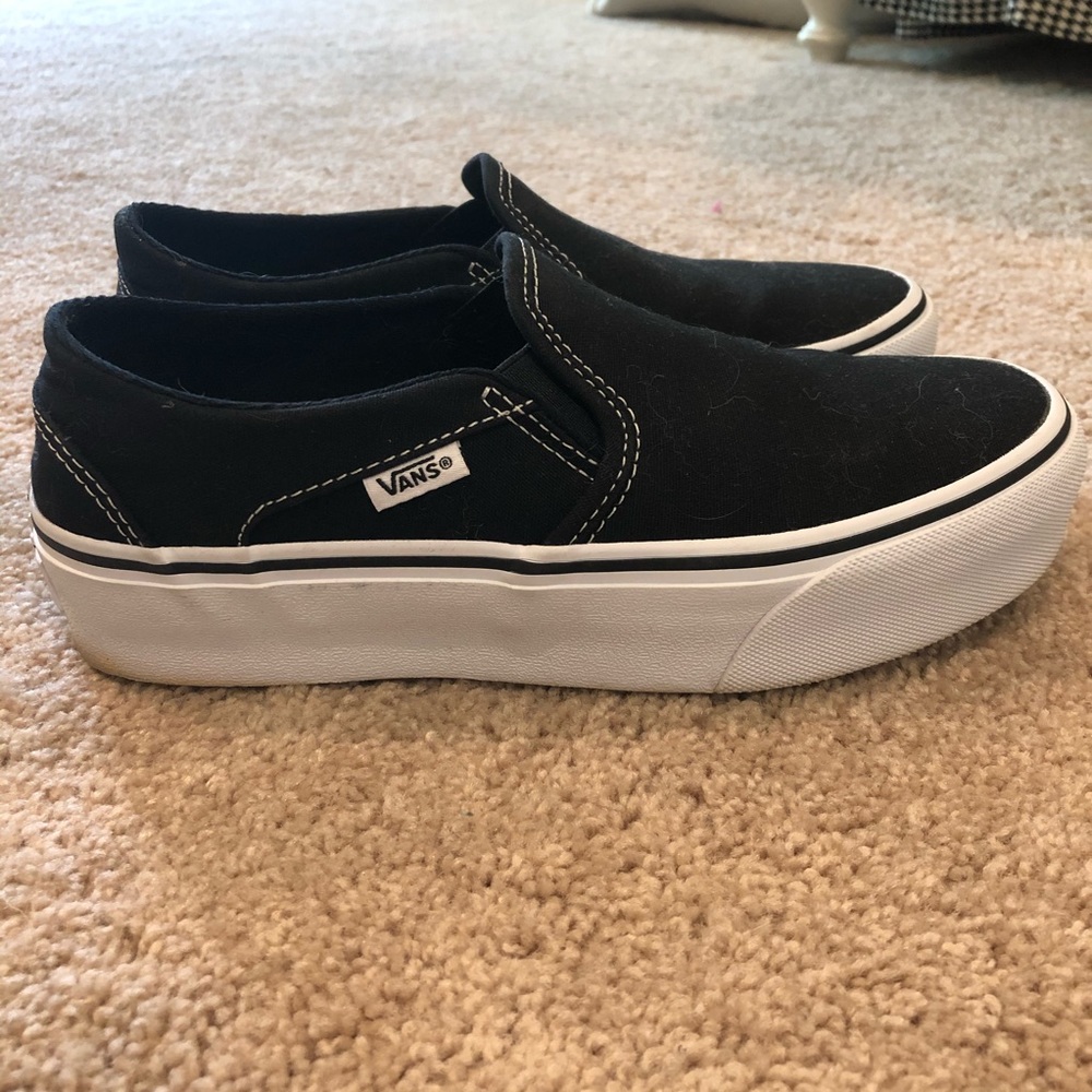 Platform black Vans